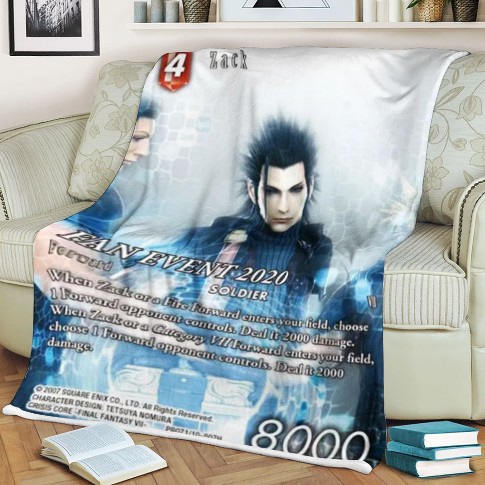 Final Fantasy Zack Sherpa Blanket Final Fantasy Zack Sherpa Blanket