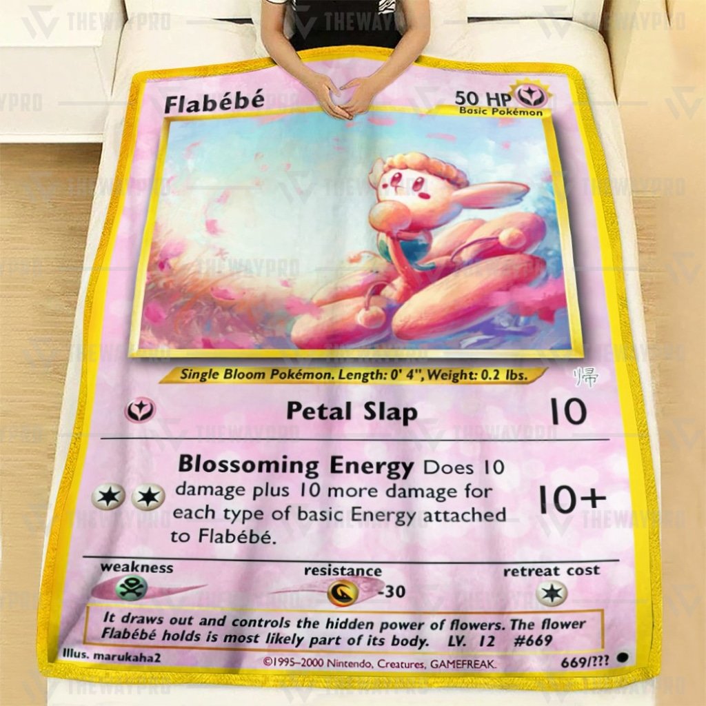 Flabebe Pokemon Blanket 4 Flabebe Pokemon Blanket 4