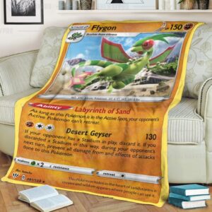 Flygon Darkness Ablaze Pokemon Blanket