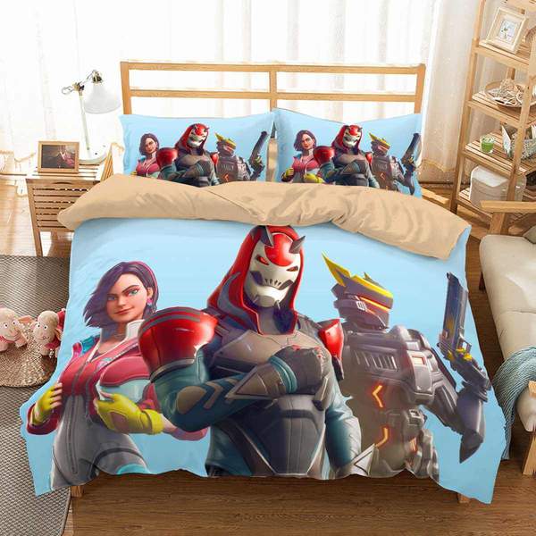 Fortnite Duvet Cover and Pillowcase Set Bedding Set 771 Fortnite Duvet Cover and Pillowcase Set Bedding Set 771