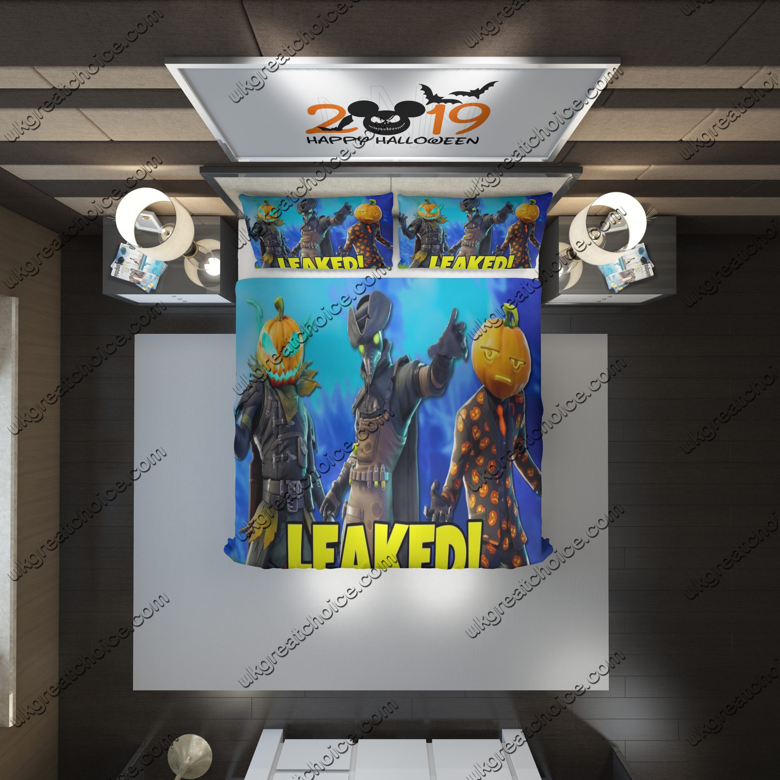 Fortnite Halloween 3 Duvet Cover and Pillowcase Set Bedding Set scaled 1 Fortnite Halloween 3 Duvet Cover and Pillowcase Set Bedding Set scaled 1