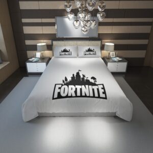 Fortnite Logo 44 Duvet Cover and Pillowcase Set Bedding Set scaled 1