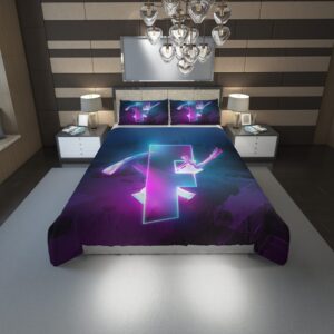 Fortnite Logo 45 Duvet Cover and Pillowcase Set Bedding Set scaled 1