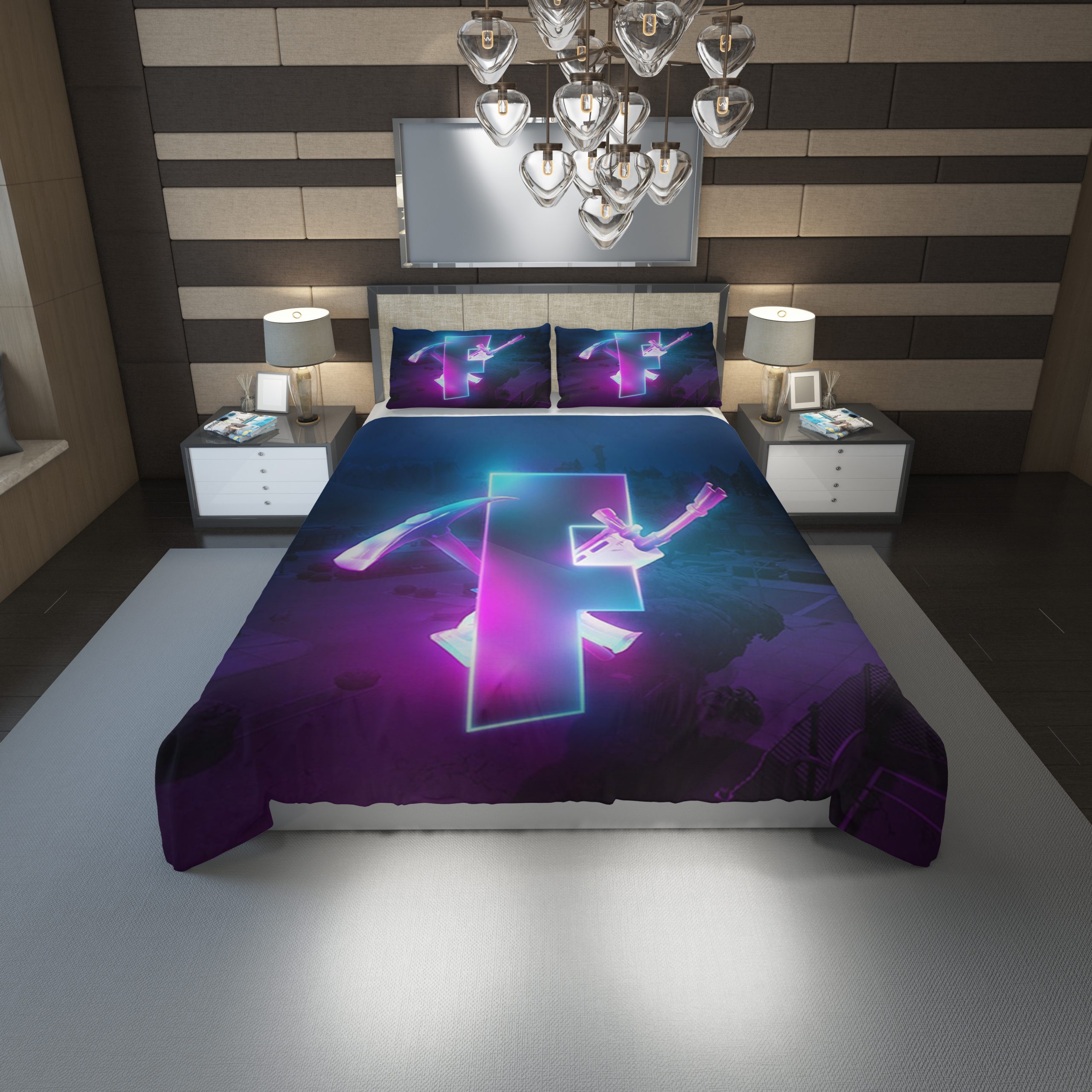 Fortnite Logo 45 Duvet Cover and Pillowcase Set Bedding Set scaled 1 Fortnite Logo 45 Duvet Cover and Pillowcase Set Bedding Set scaled 1
