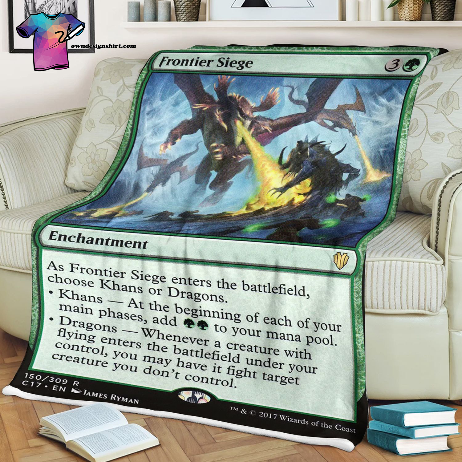 Frontier Siege Game Magic The Gathering Blanket Frontier Siege Game Magic The Gathering Blanket