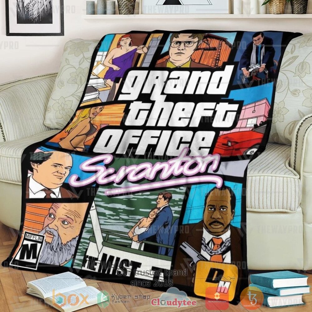 Game Gta Electric City Scranton The Office Cover Custom Soft Blanket 1 Game Gta Electric City Scranton The Office Cover Custom Soft Blanket 1