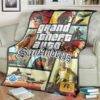 Game Gta San Andreas Custom Soft Blanket 1
