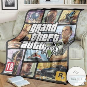 Game Gta V Custom Soft Blanket