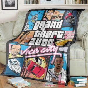Game Gta Vice City Custom Soft Blanket 1