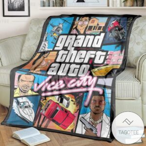 Game Gta Vice City Custom Soft Blanket