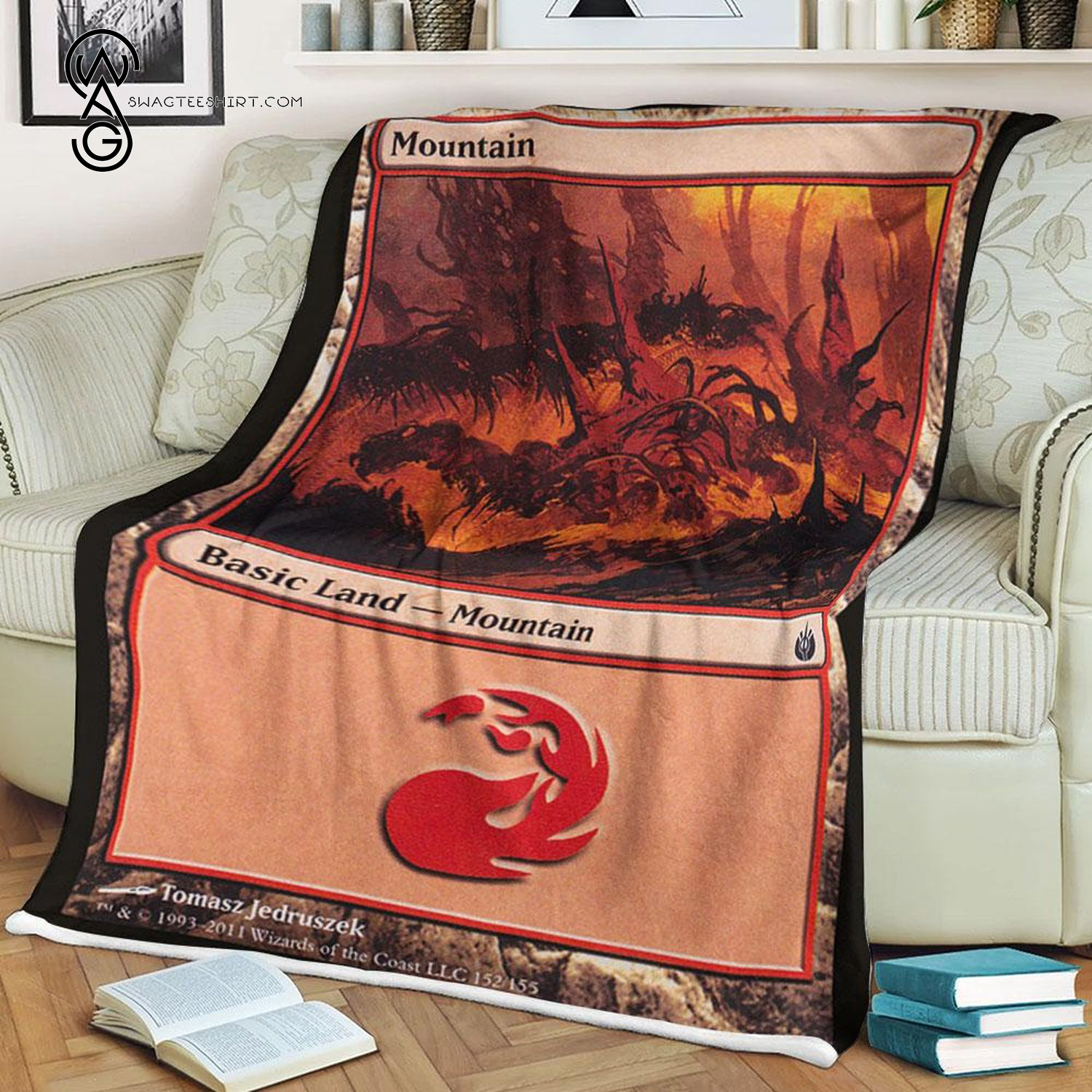 Game Magic The Gathering Basic Land Mountain Blanket Game Magic The Gathering Basic Land Mountain Blanket