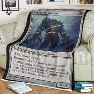Game Magic The Gathering Blightsteel Colossus Blanket 1