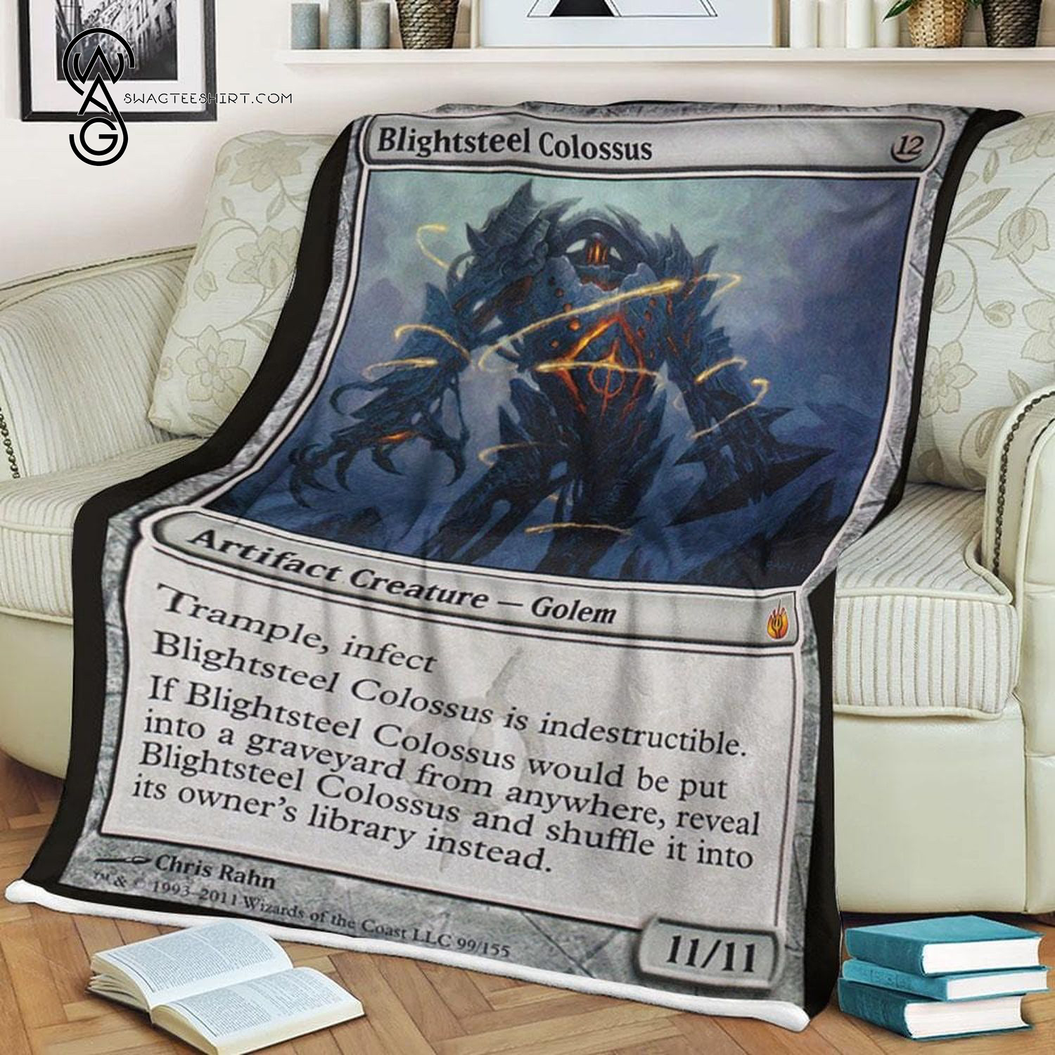 Game Magic The Gathering Blightsteel Colossus Blanket 1 Game Magic The Gathering Blightsteel Colossus Blanket 1