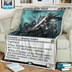Game Magic The Gathering Captain Of The Watch Blanket