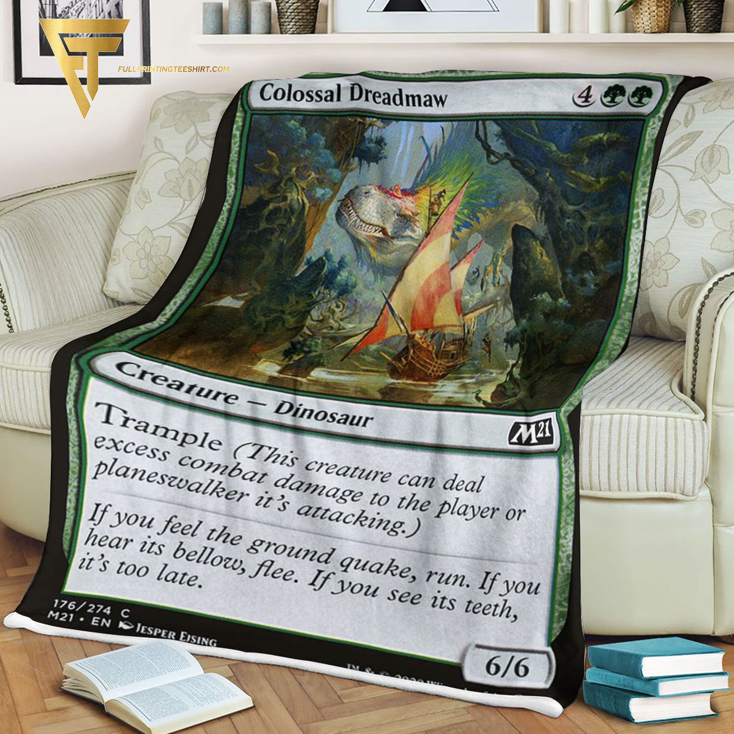 Game Magic The Gathering Colossal Dreadmaw Blanket Game Magic The Gathering Colossal Dreadmaw Blanket