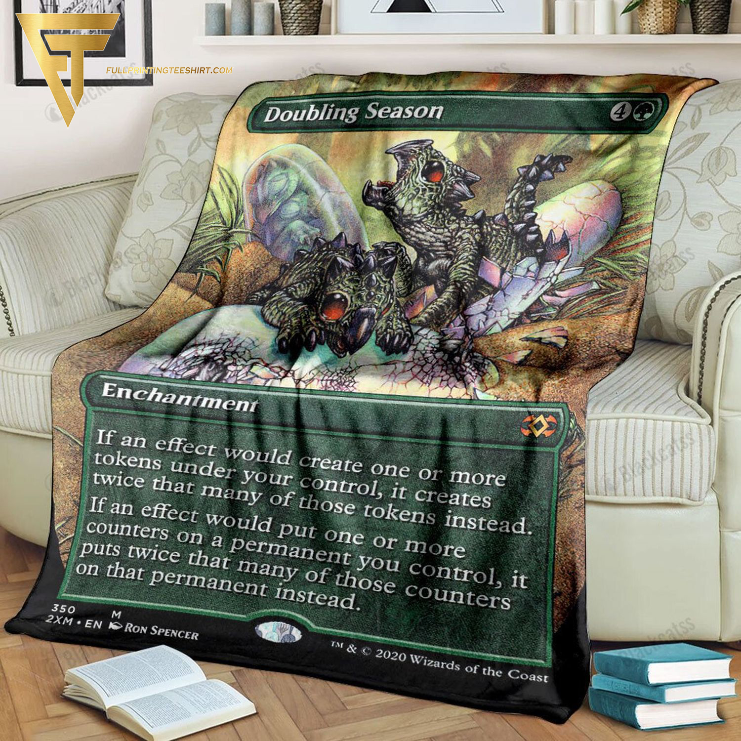 Game Magic The Gathering Doubling Season All Over Print Blanket Game Magic The Gathering Doubling Season All Over Print Blanket