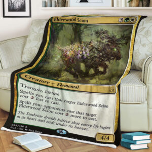 Game Magic The Gathering Elderwood Scion Sherpa Blanket