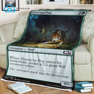 Game Magic The Gathering Ferocious Pup Blanket