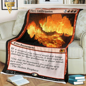 Game Magic The Gathering Fiery Emancipation Blanket 4