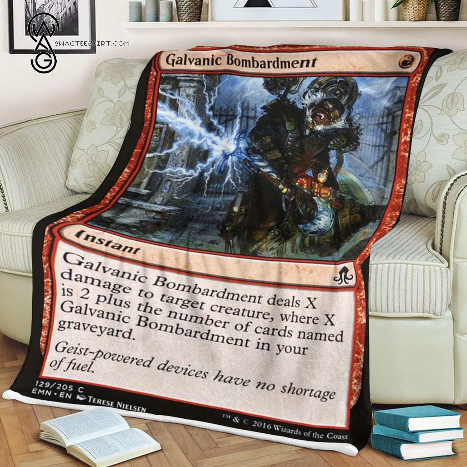 Game Magic The Gathering Galvanic Bombardment Blanket Game Magic The Gathering Galvanic Bombardment Blanket