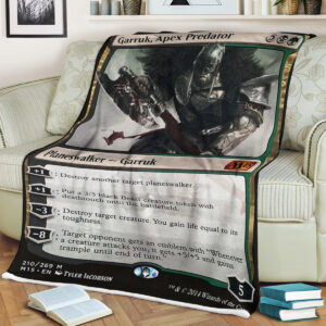 Game Magic The Gathering Garruk Apex Predator Sherpa Blanket