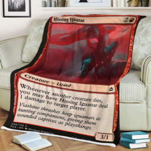 Game Magic The Gathering Hissing Iguanar Sherpa Blanket