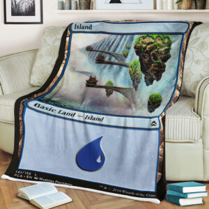 Game Magic The Gathering Island Sherpa Blanket 3