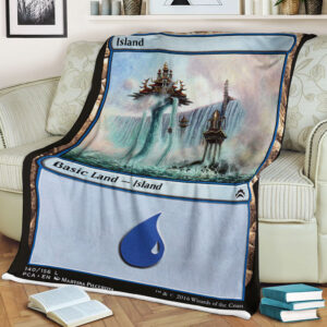 Game Magic The Gathering Island Sherpa Blanket 4