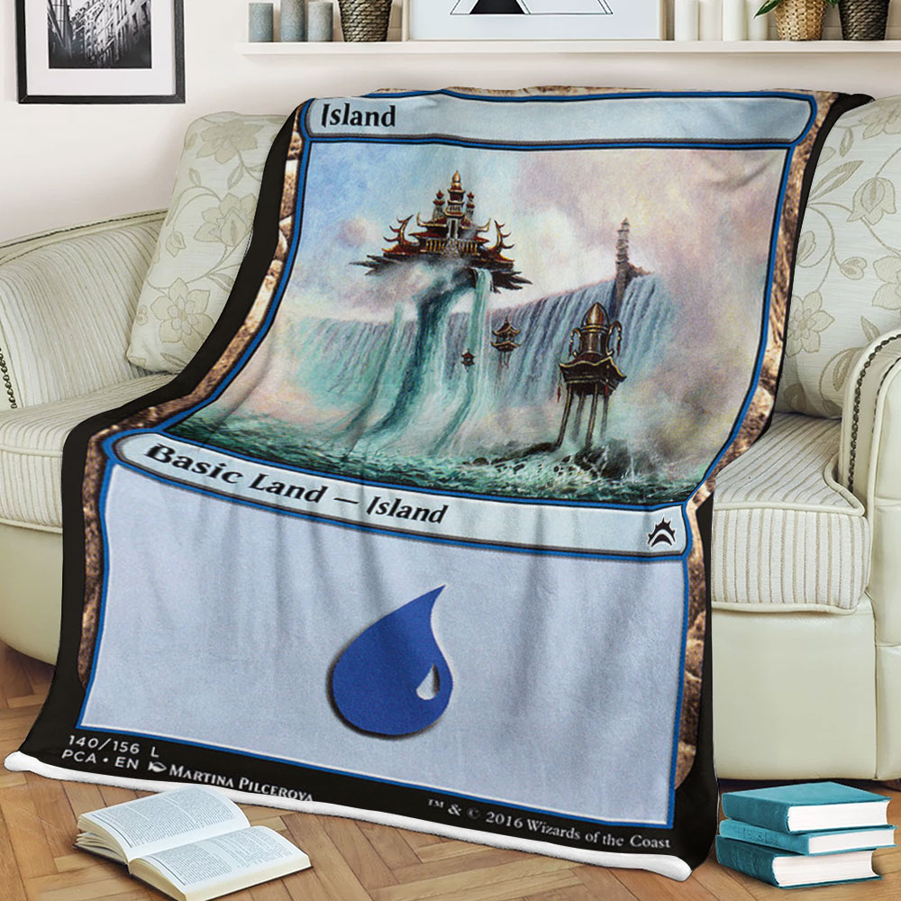 Game Magic The Gathering Island Sherpa Blanket 4 Game Magic The Gathering Island Sherpa Blanket 4