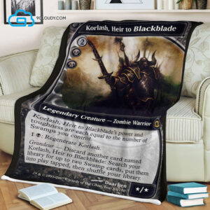 Game Magic The Gathering Korlash Heir To Blackblade Blanket