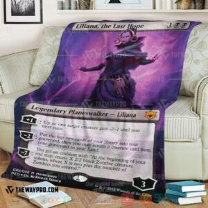 Game Magic The Gathering Liliana The Last Hope Soft Blanket