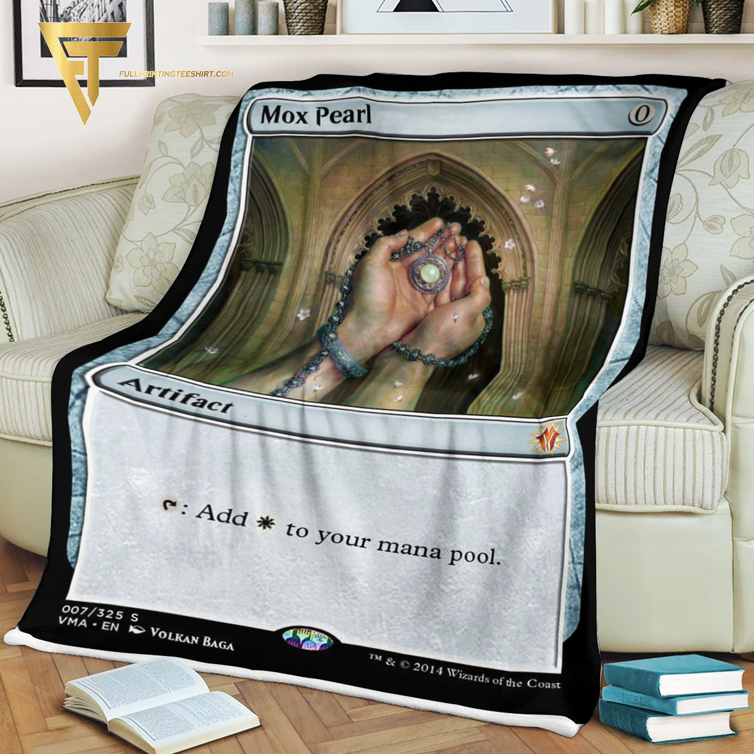 Game Magic The Gathering Mox Pearl Blanket Game Magic The Gathering Mox Pearl Blanket