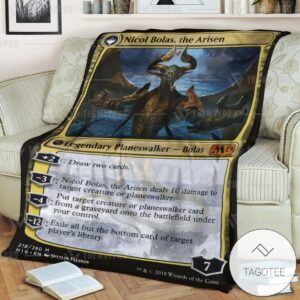 Game Magic The Gathering Nicol Bolas The Arisen Custom Soft Blanket