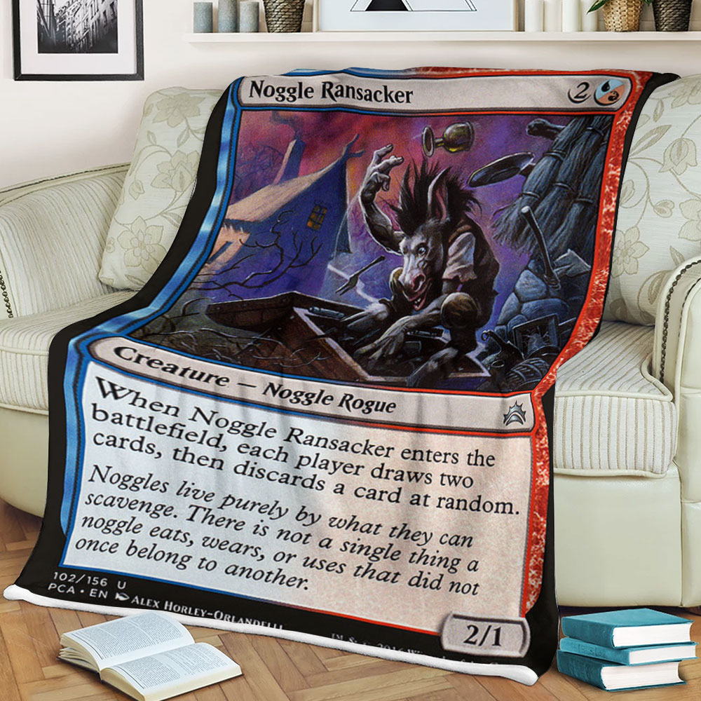 Game Magic The Gathering Noggle Ransacker Sherpa Blanket Game Magic The Gathering Noggle Ransacker Sherpa Blanket