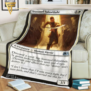 Game Magic The Gathering Seasoned Hallowblade Blanket