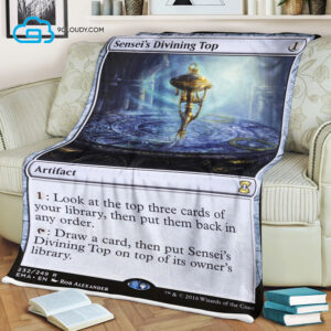 Game Magic The Gathering SenseiS Divining Top Blanket