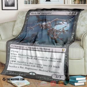 Game Magic The Gathering Skeletal Vampire Soft Blanket