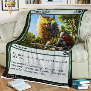 Game Magic The Gathering Titanic Growth Blanket