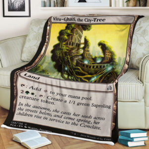 Game Magic The Gathering Vitu Ghazi The City Tree Sherpa Blanket