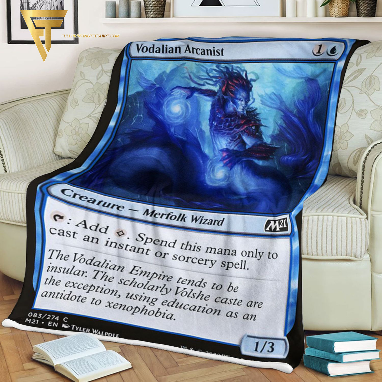 Game Magic The Gathering Vodalian Arcanist Blanket Game Magic The Gathering Vodalian Arcanist Blanket