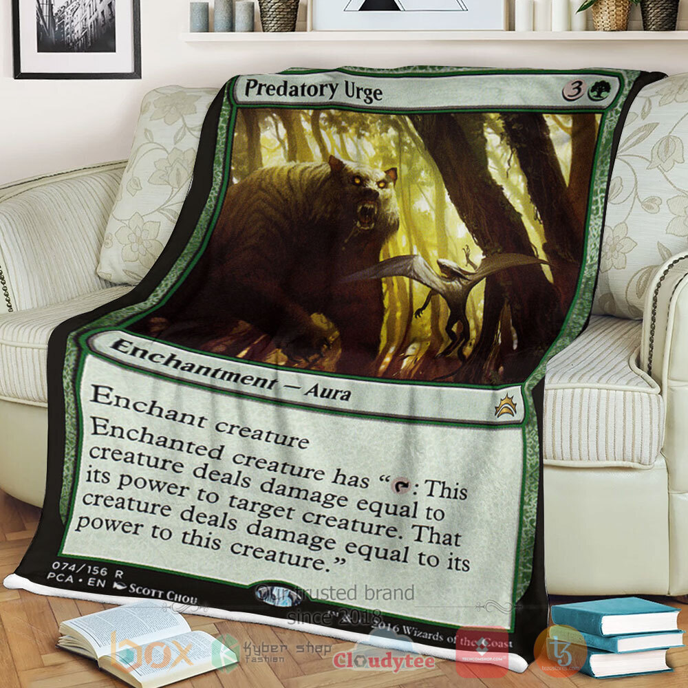 Game Mtg 74 Predatory Urge Sherpa Blanket Game Mtg 74 Predatory Urge Sherpa Blanket