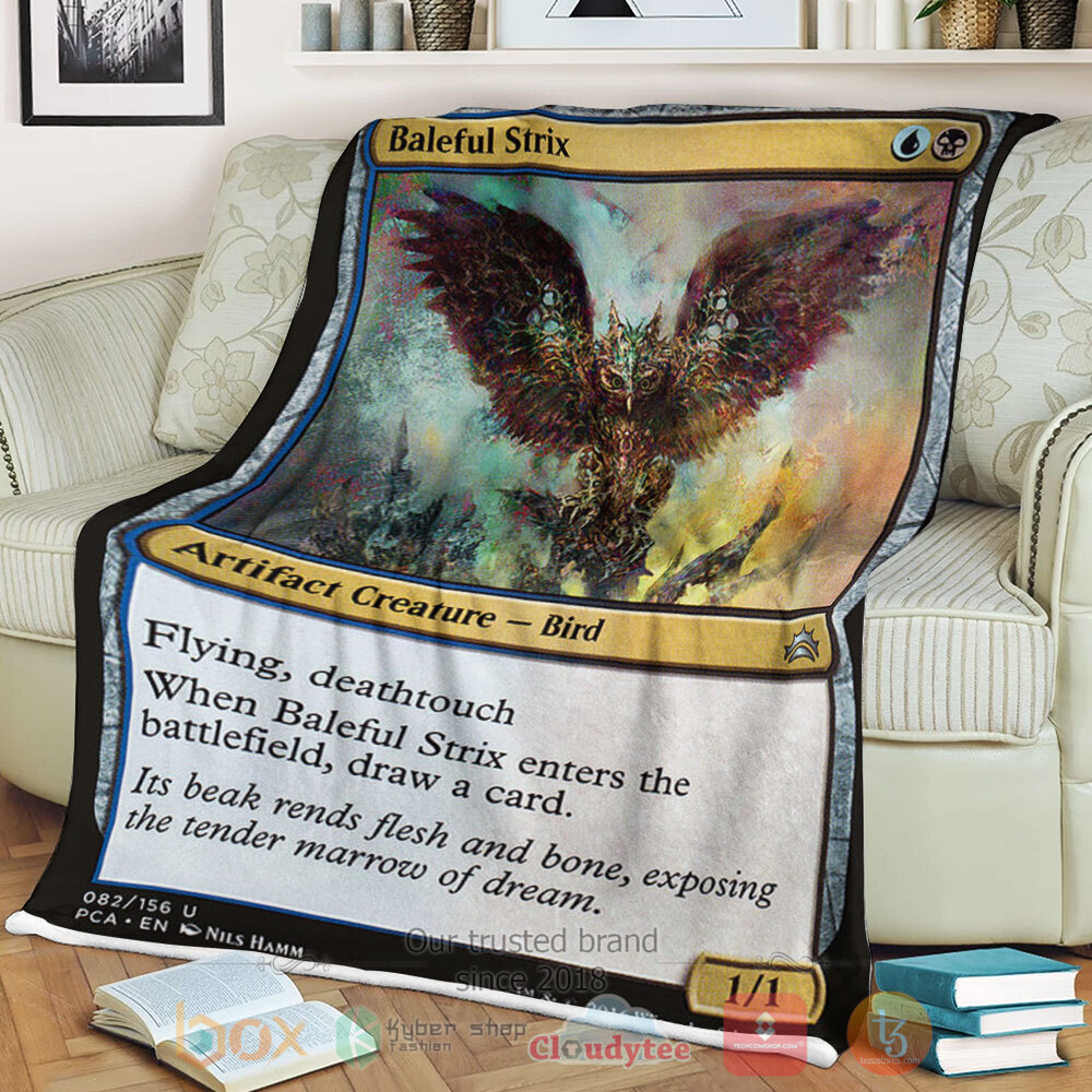 Game Mtg 82 Baleful Strix Sherpa Blanket Game Mtg 82 Baleful Strix Sherpa Blanket