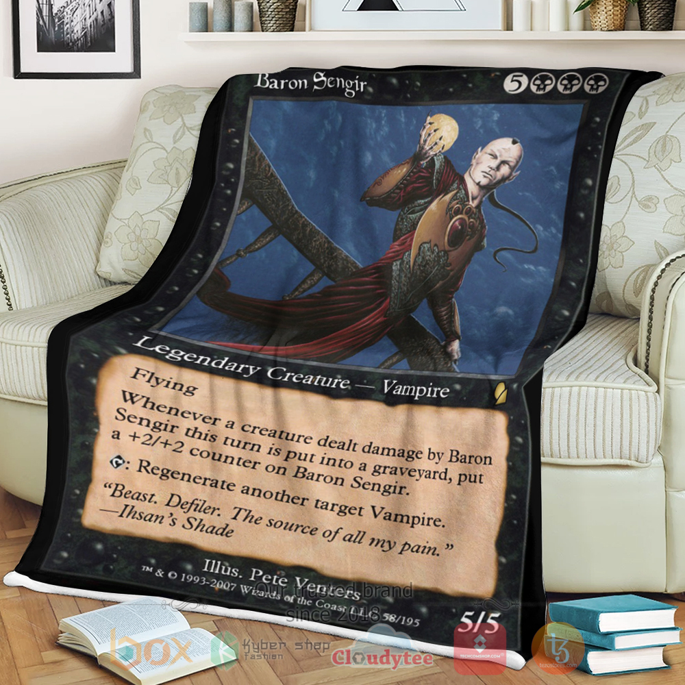 Game Mtg Baron Sengir Sherpa Blanket Game Mtg Baron Sengir Sherpa Blanket