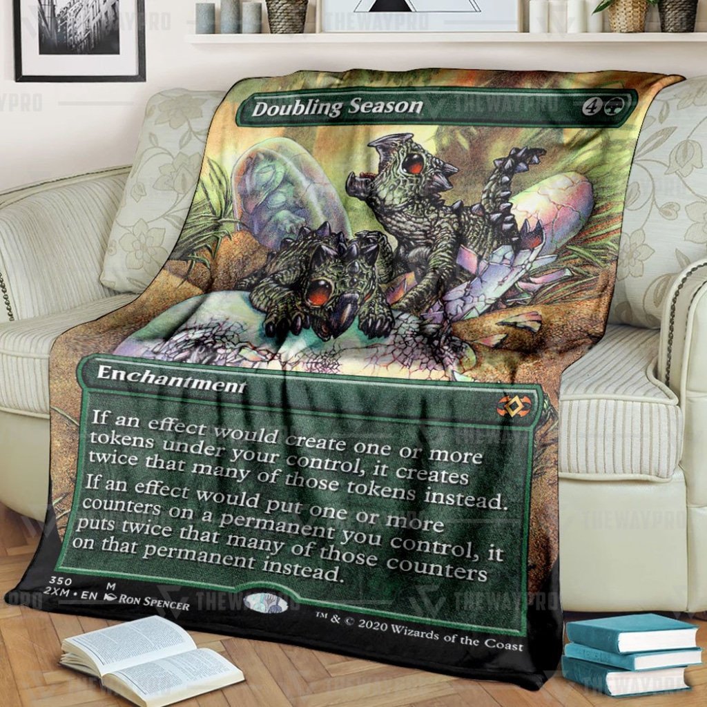 Game Mtg Doubling Season Blanket Game Mtg Doubling Season Blanket