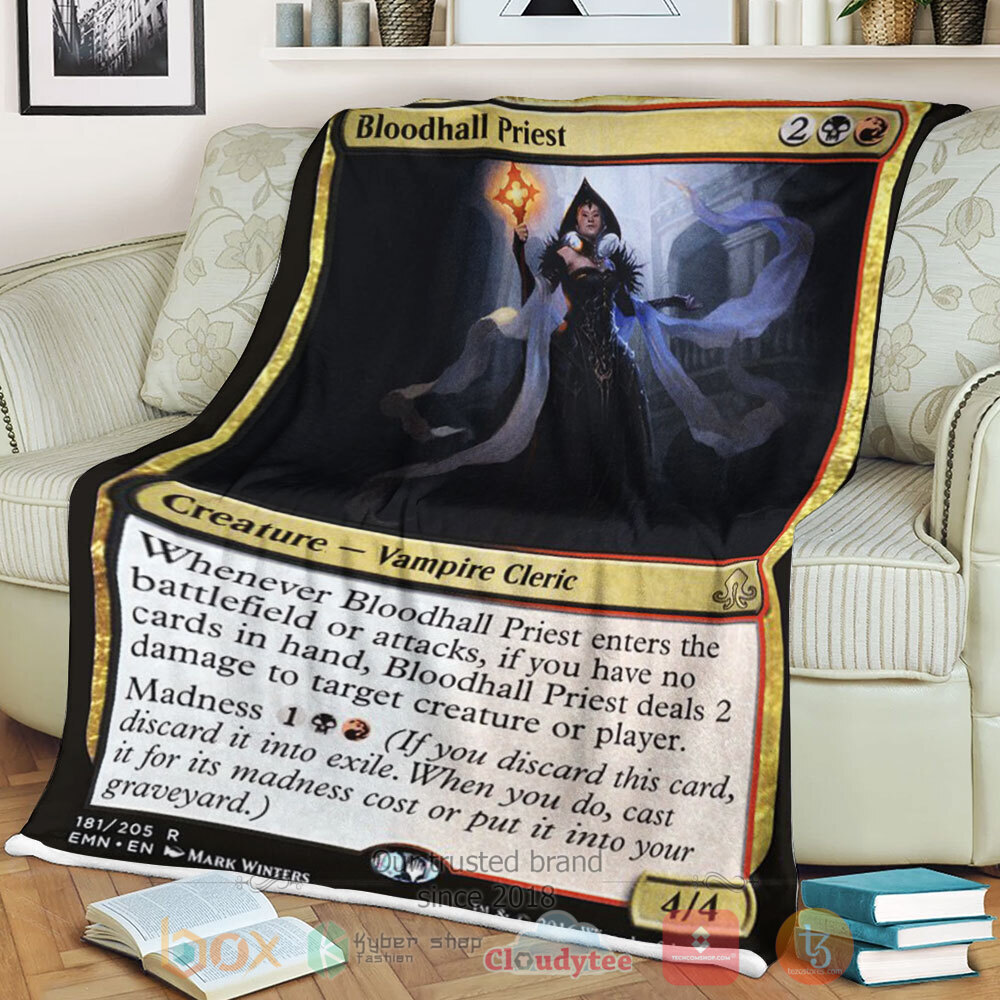 Game Mtg Emn 181 Bloodhall Priest Sherpa Blanket Game Mtg Emn 181 Bloodhall Priest Sherpa Blanket