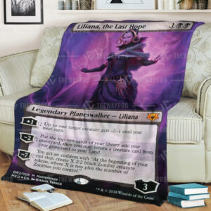 Game Mtg Liliana The Last Hope Custom Soft Blanket 3