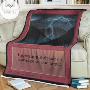 Game Mtg Magic The Gathering Alpha Lightning Bolt Blankets
