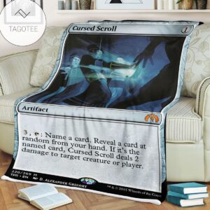 Game Mtg Magic The Gathering Cursed Scroll Blanket