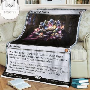 Game Mtg Magic The Gathering Jeweled Lotus Blanket Tagotee