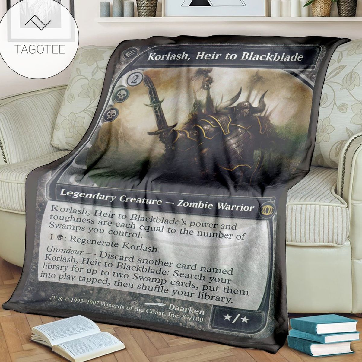 Game Mtg Magic The Gathering Korlash Heir To Blackblade Custom Soft Blanket Game Mtg Magic The Gathering Korlash Heir To Blackblade Custom Soft Blanket